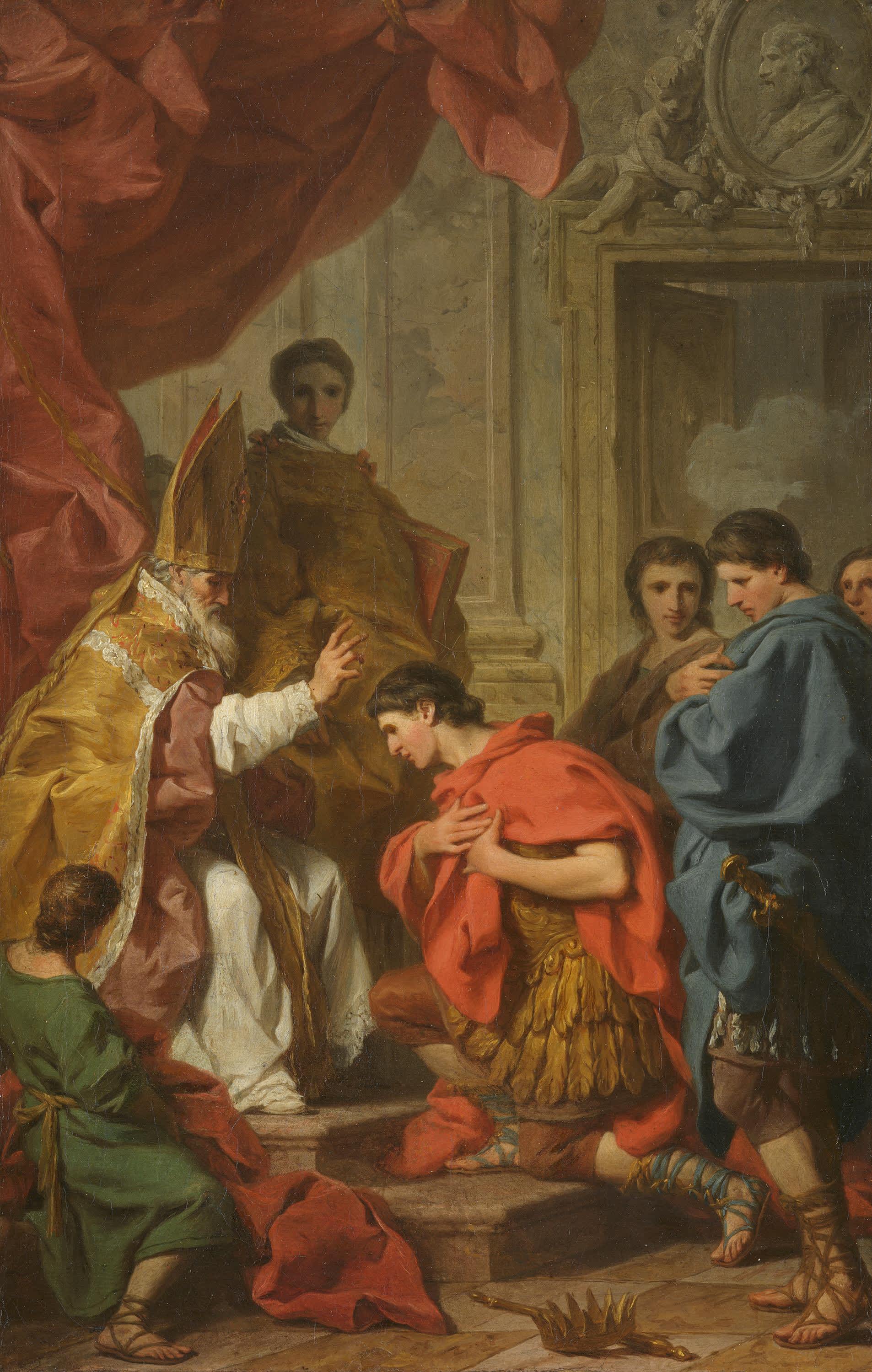 Kaiser Theodosius vor dem hl. Ambrosius