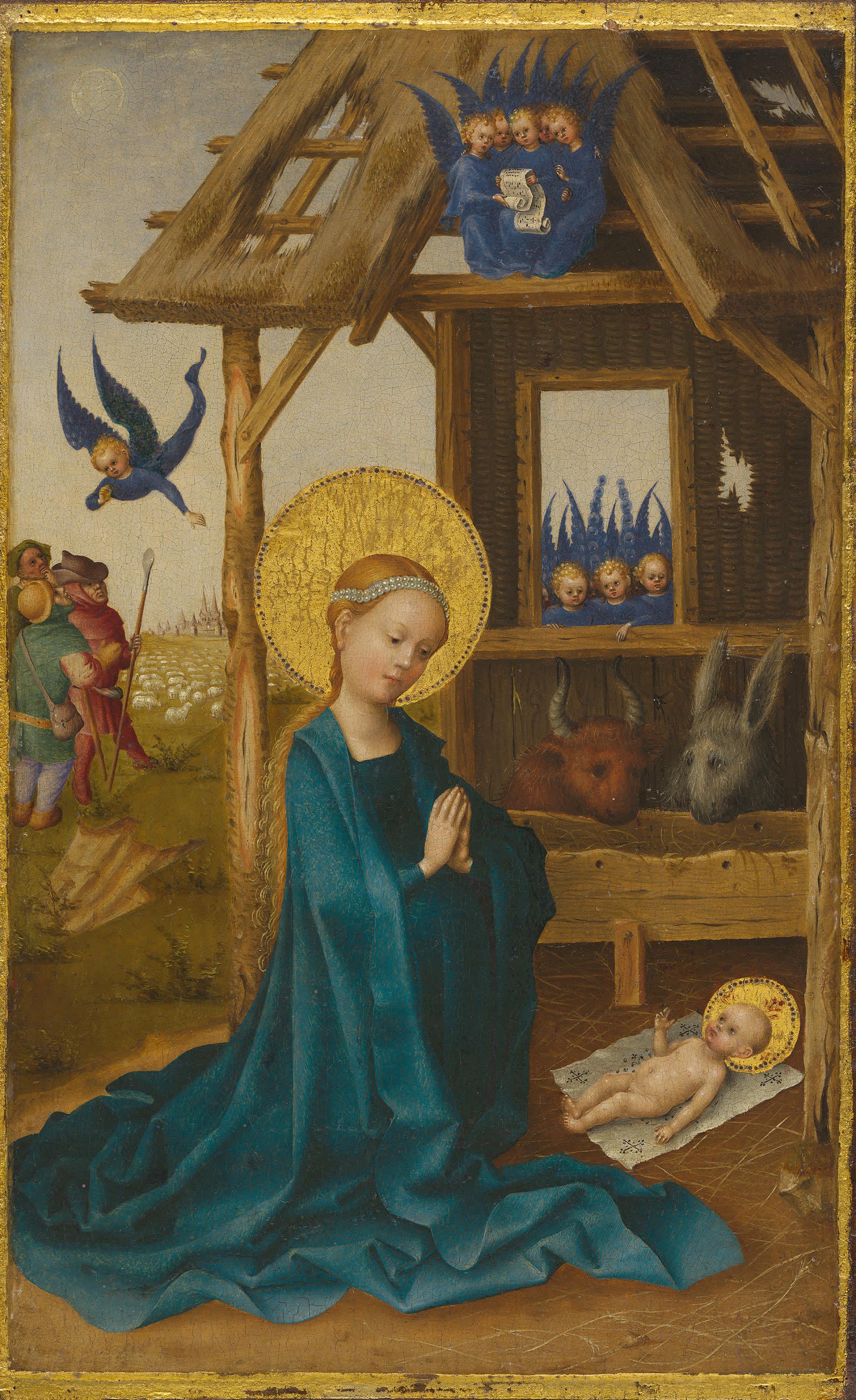 Geburt Christi
(Rückseite: Kreuzigung Christi)