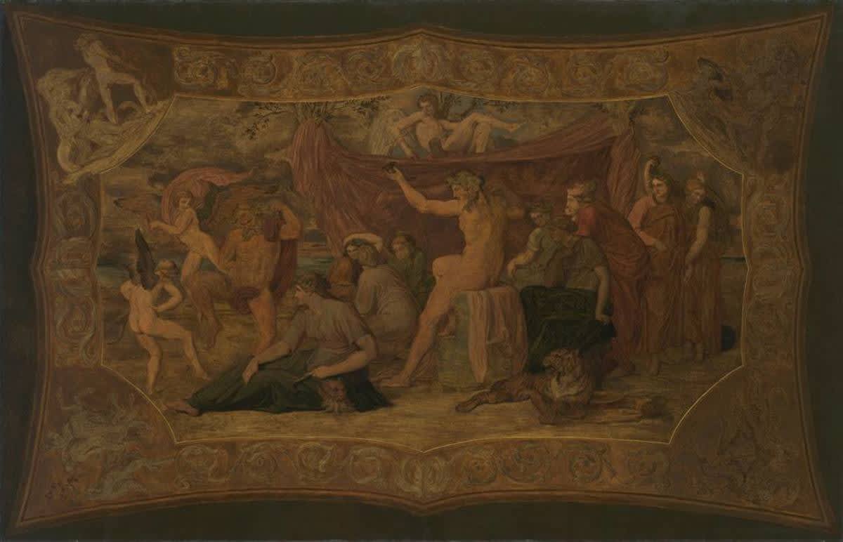 Bacchus unter den Musen