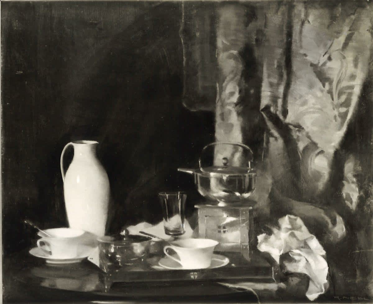 Stillleben mit Teegeschirr