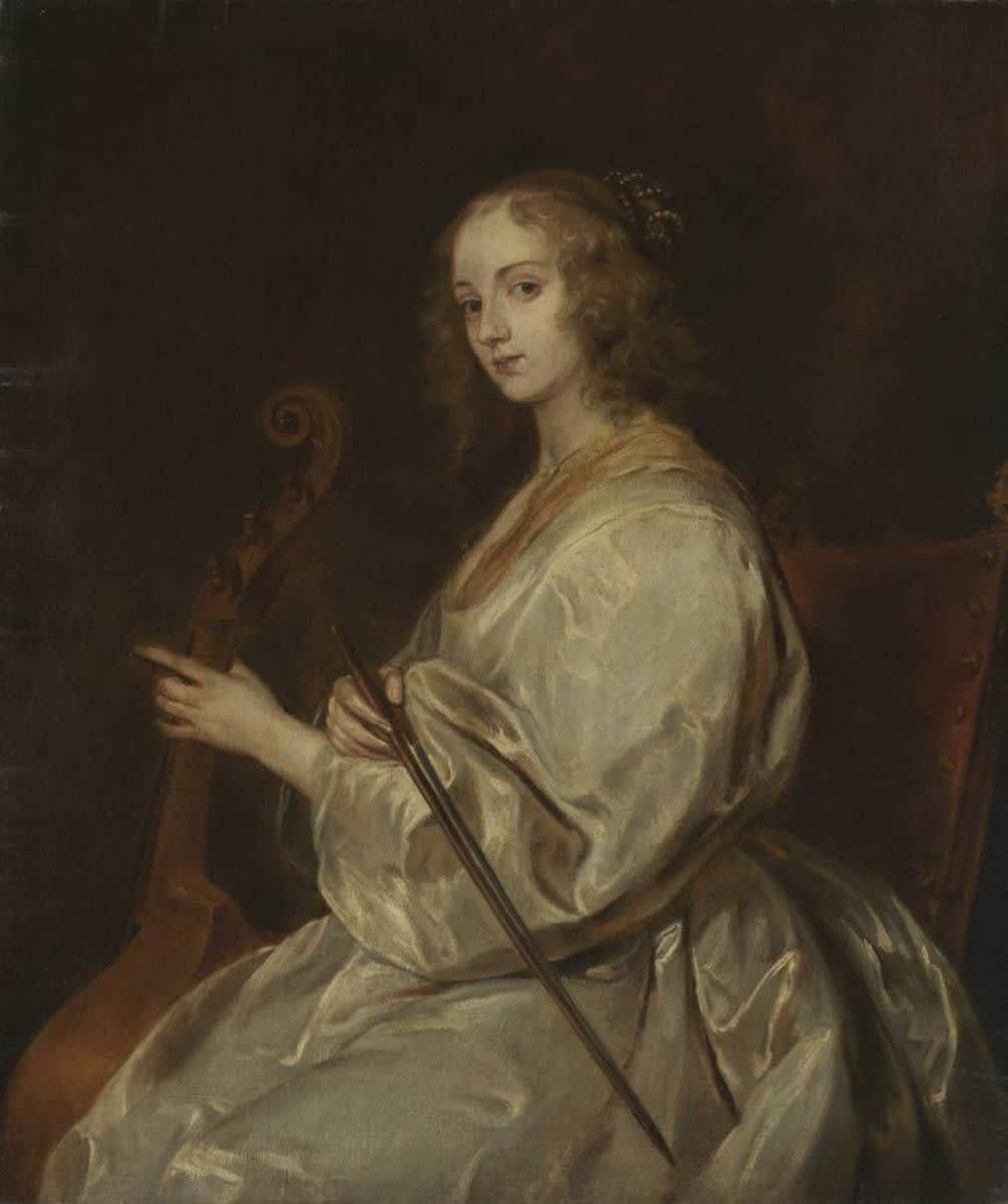 Gambenspielerin (nach van Dyck)