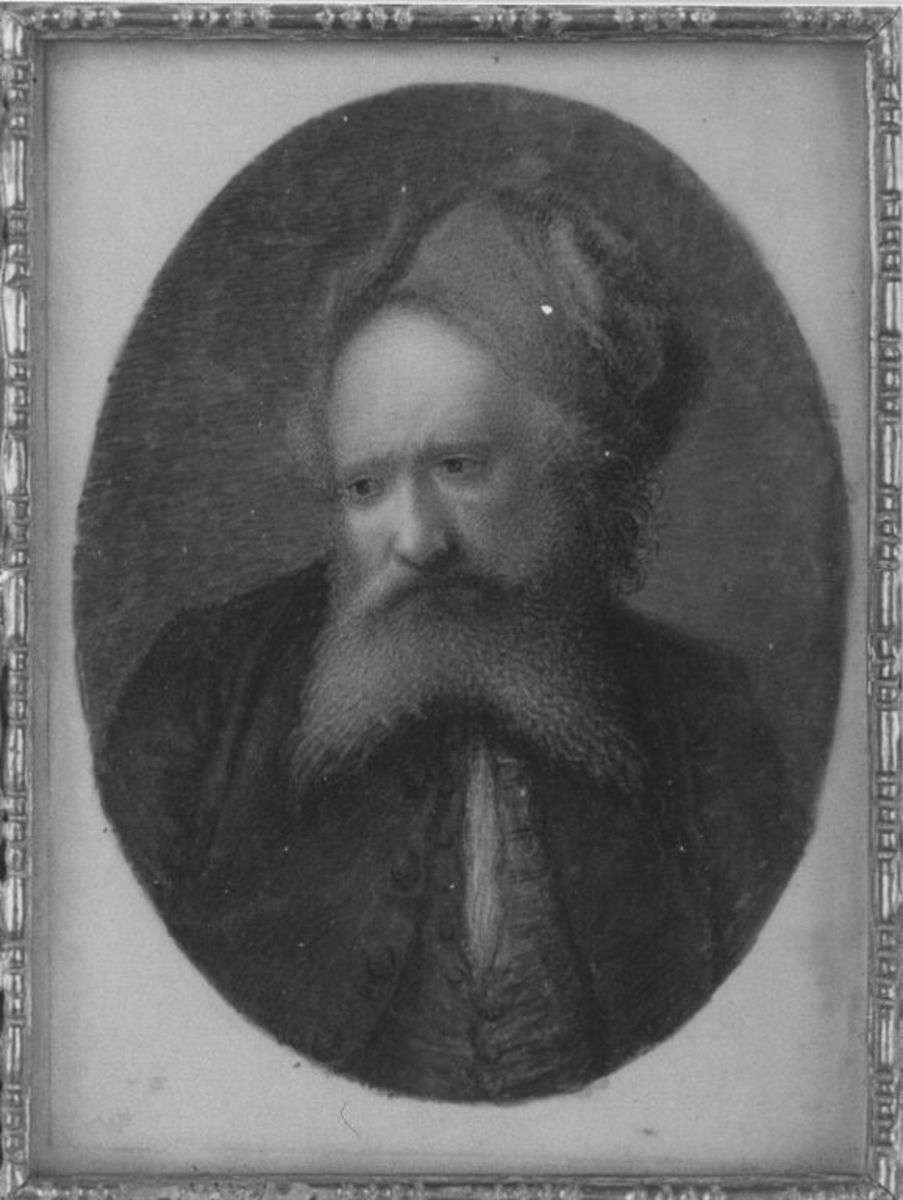 Bildnisminiatur eines Mannes