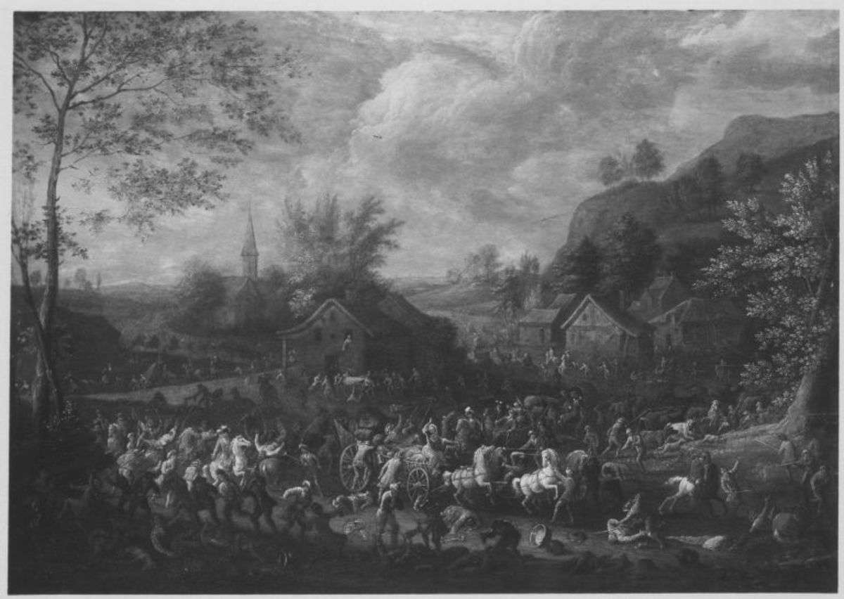 Plünderung eines Dorfes