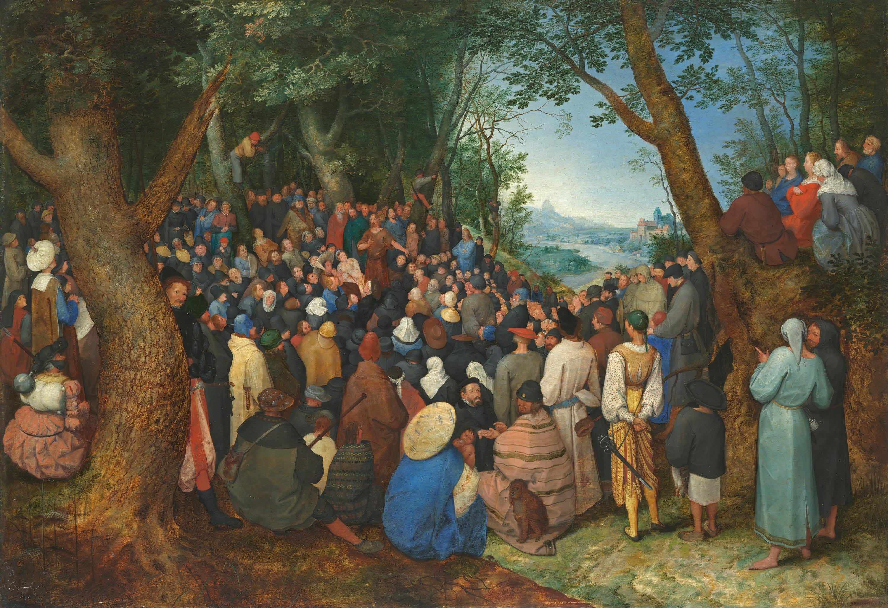 Die Predigt Johannes des Täufers (nach Pieter Bruegel d. Ä.)