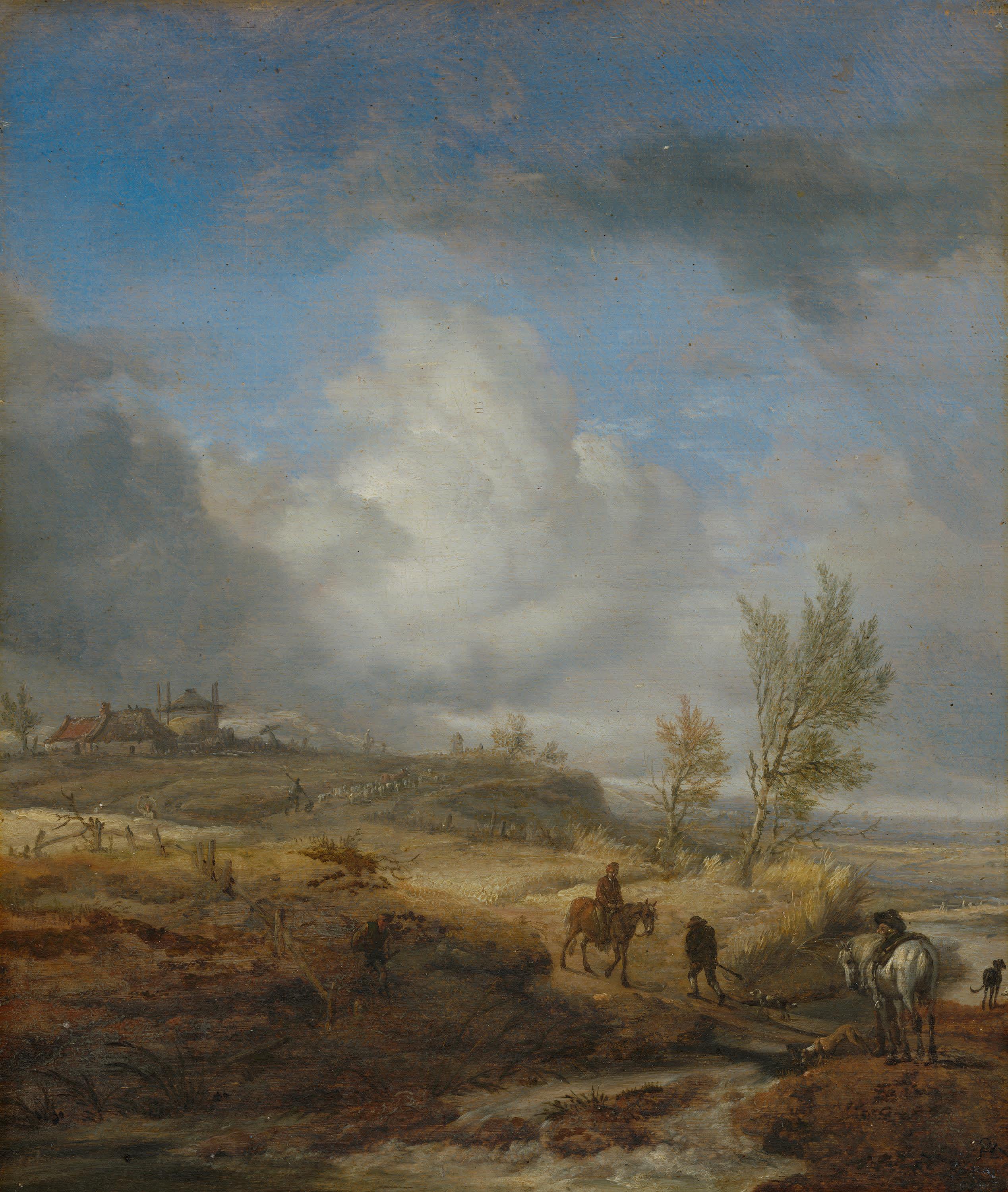 Bewölkte Dünenlandschaft