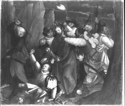 Erster Wettenhauser Altar: Gefangennahme Christi
Rückseite: Christus vor Pilatus