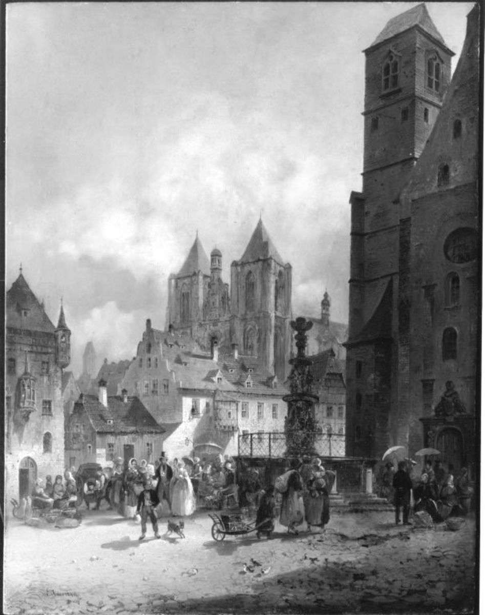 Der Neupfarrplatz in Regensburg