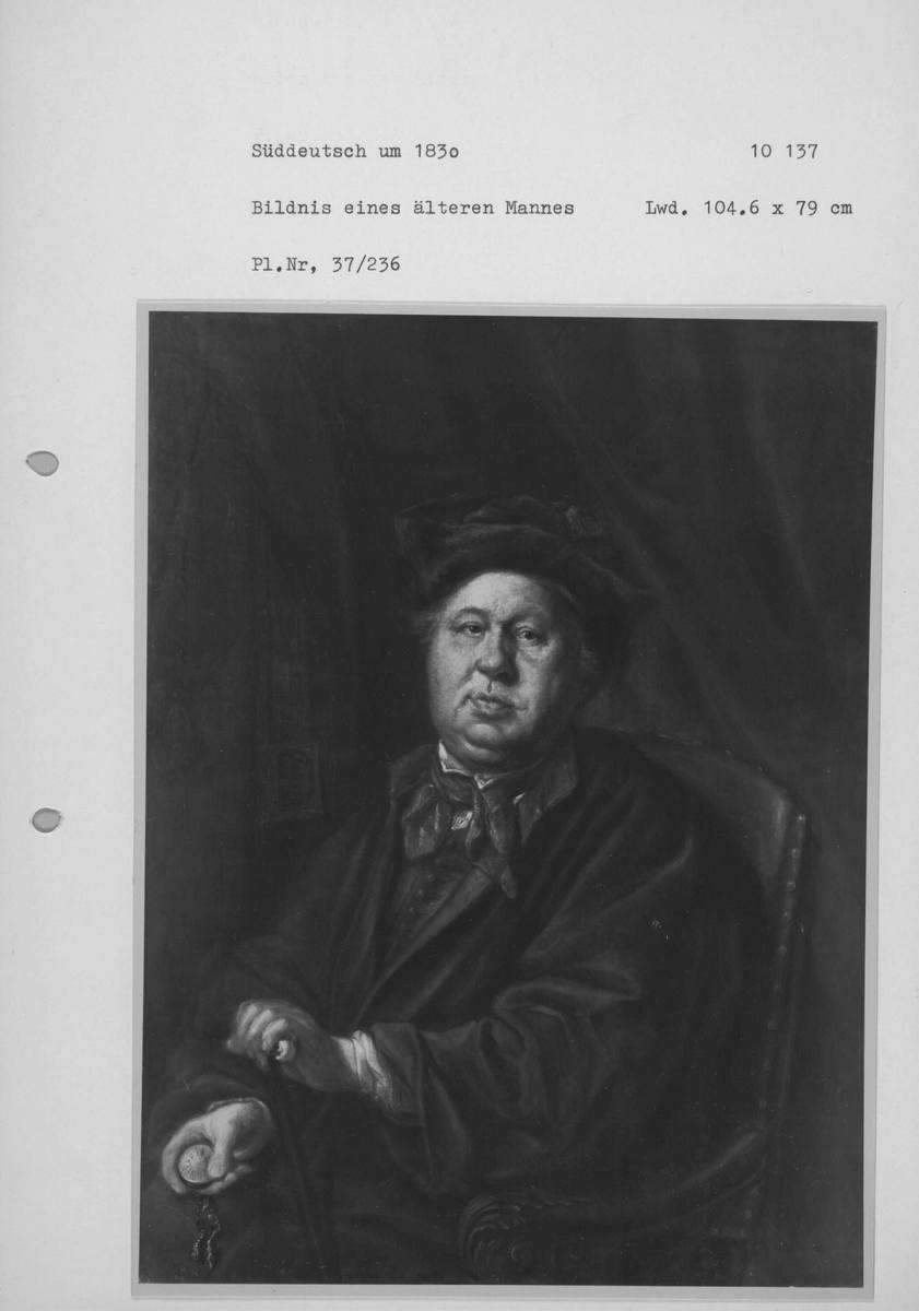 Bildnis eines Mannes mit Uhr