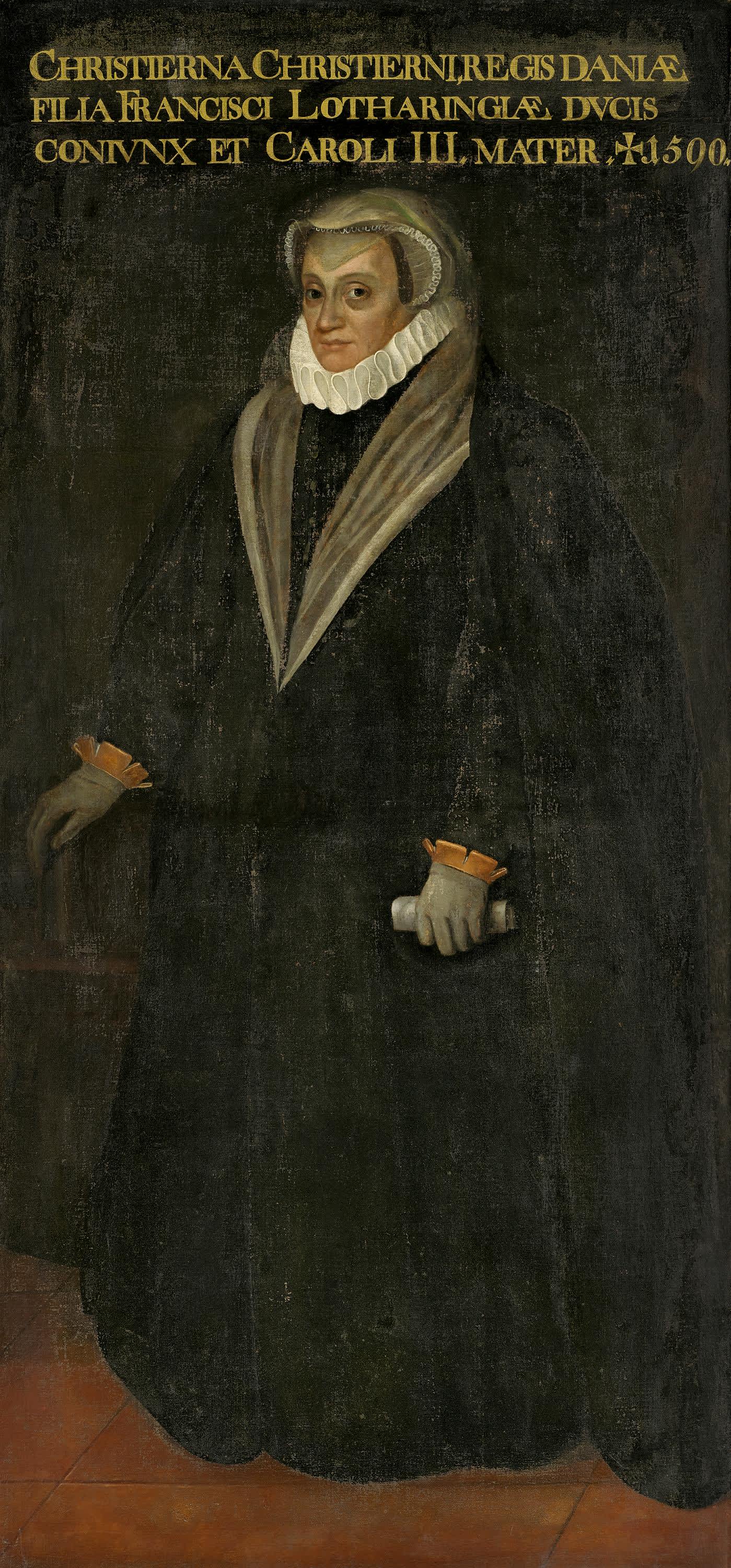 Bildnis der Christina von Dänemark, Herzogin von Mailand und Lothringen (1521-1590)