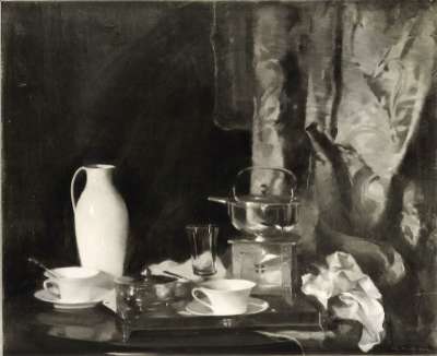 Stillleben mit Teegeschirr