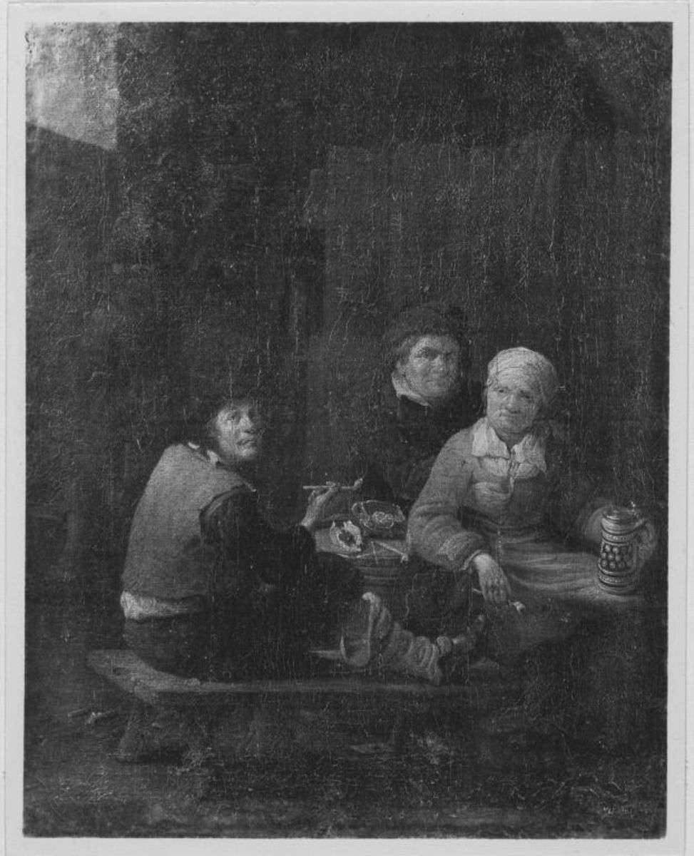 Raucher auf einer Bank