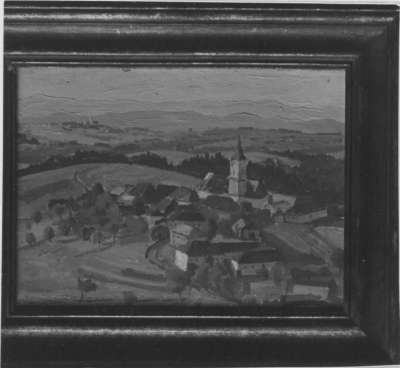 Blick auf Dorf