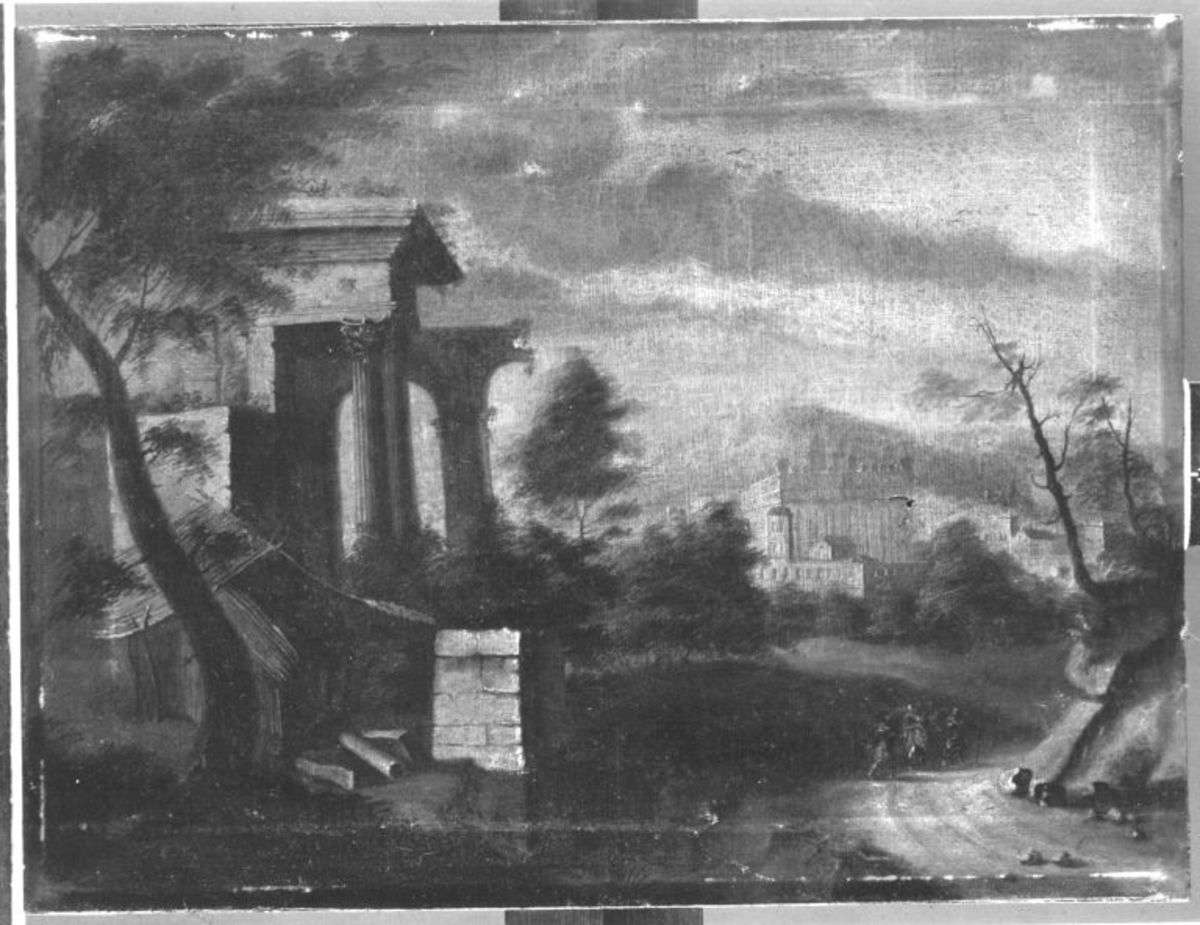 Landschaft mit Ruinen