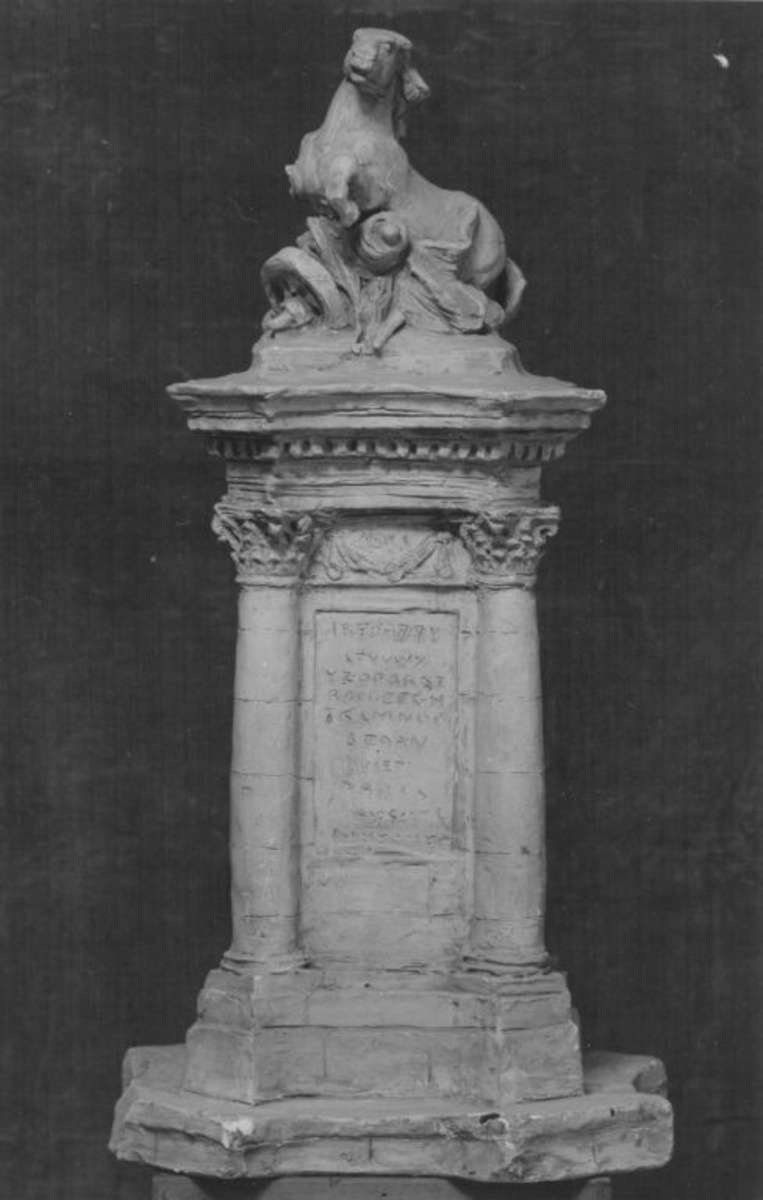 Modell für ein Gefallenendenkmal des Deutsch-Französischen Krieges 1870/71 in Wiesbaden