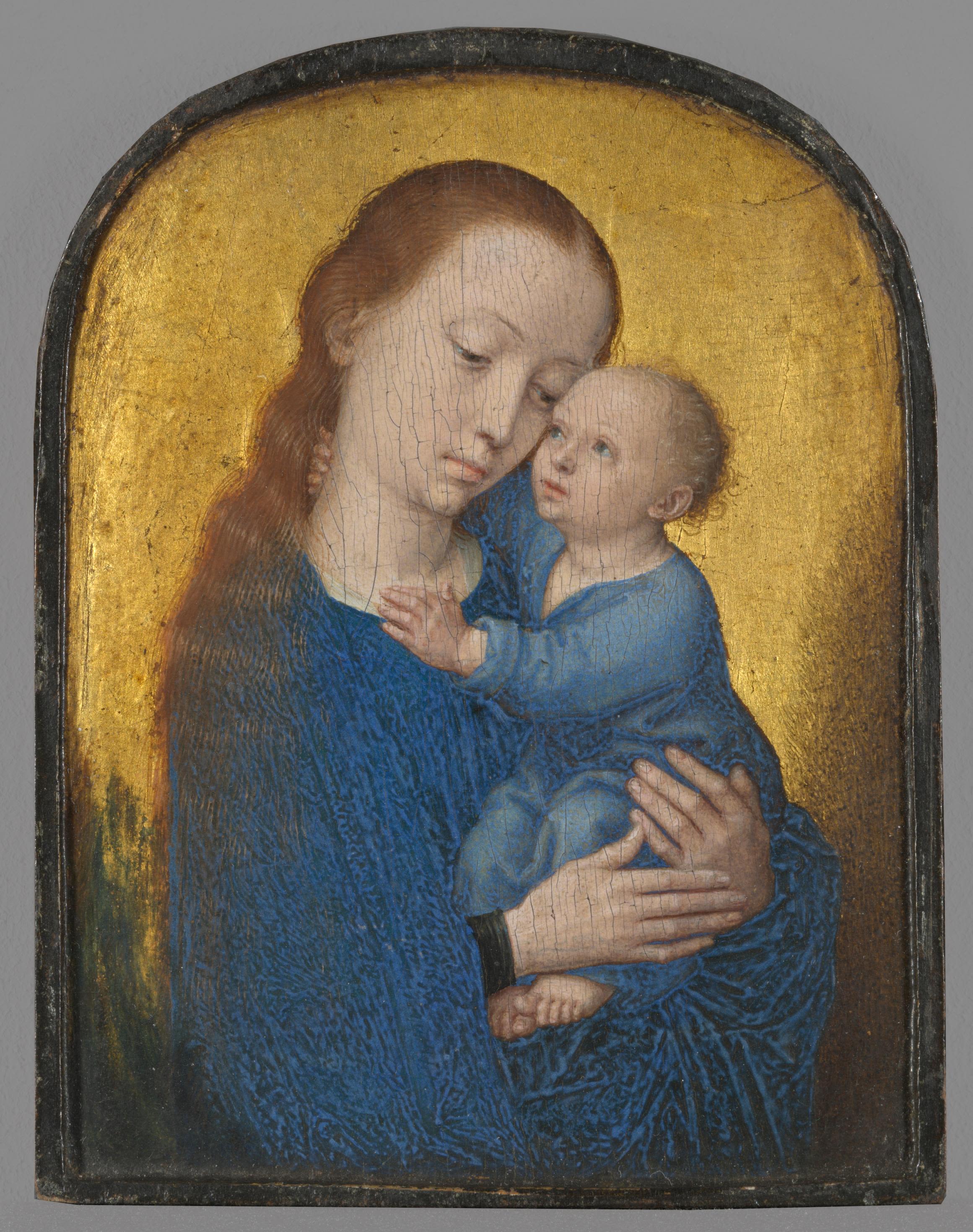 Teil eines Diptychons: Maria mit dem Kind