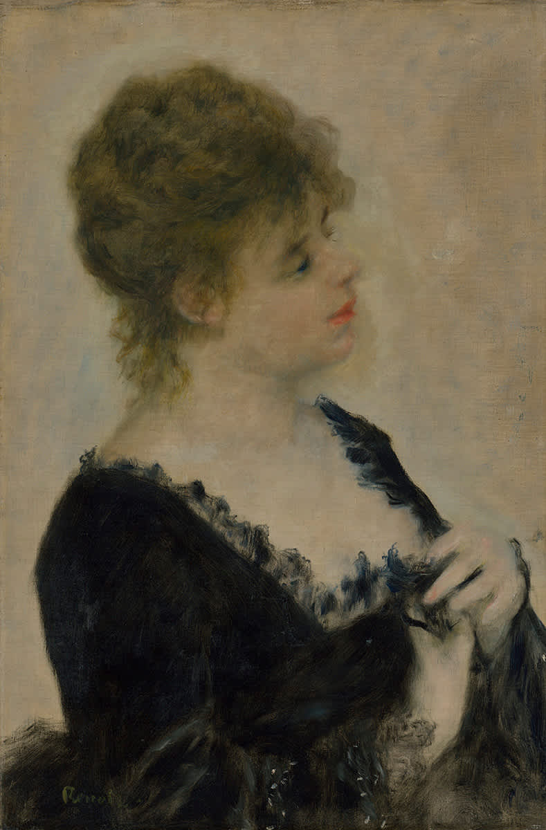 Junge Dame in Schwarz