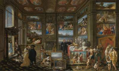 Ansicht einer Gemäldegalerie