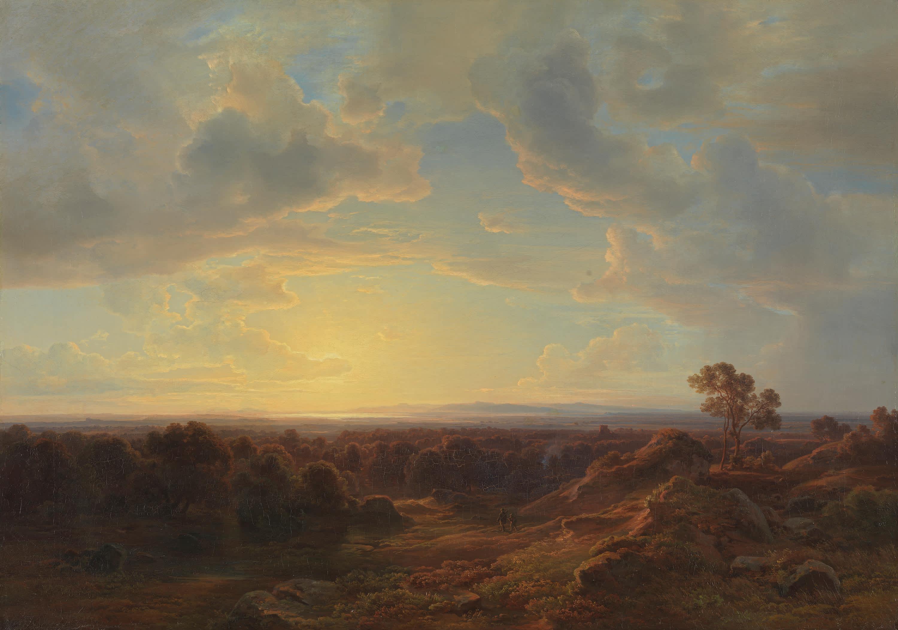 Die Heide bei Saint-Hippolyte im Elsass am Fuß der Vogesen