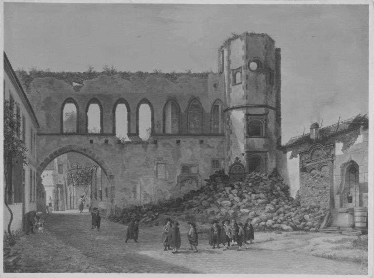 Der Rathof in Speyer von Süden