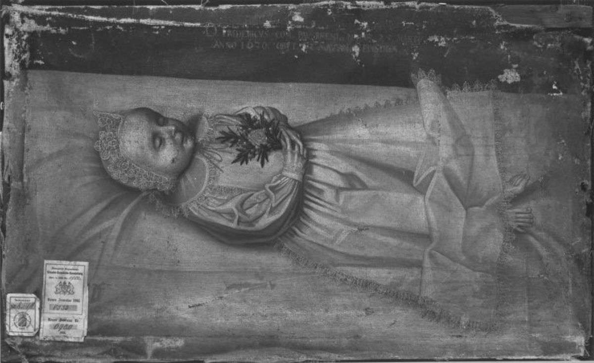 Friedrich, Kind des Pfalzgrafen Johann Friedrich, auf dem Totenbett