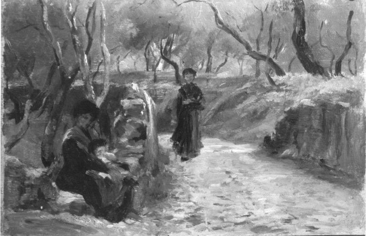 Hohlweg im Olivenhain (S. Terenzo)