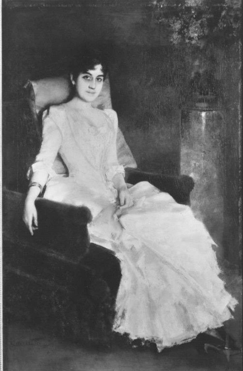 Irene von Keller, die Frau des Künstlers