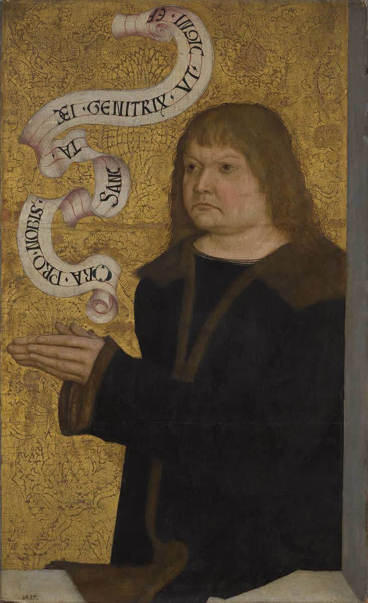 Funk-Diptychon: Stifterbildnis des Hans Funk