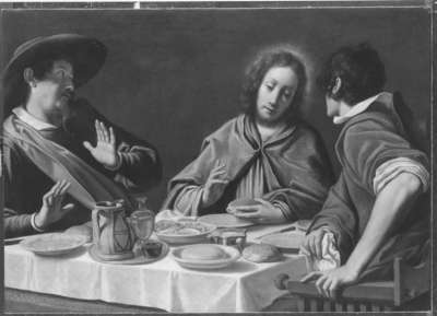 Christus und die Jünger in Emmaus