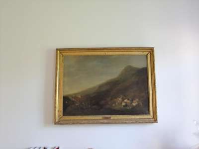 Hügellandschaft mit Viehherde