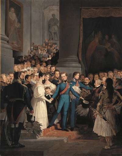 Abschied König Ottos vom Münchner Hof