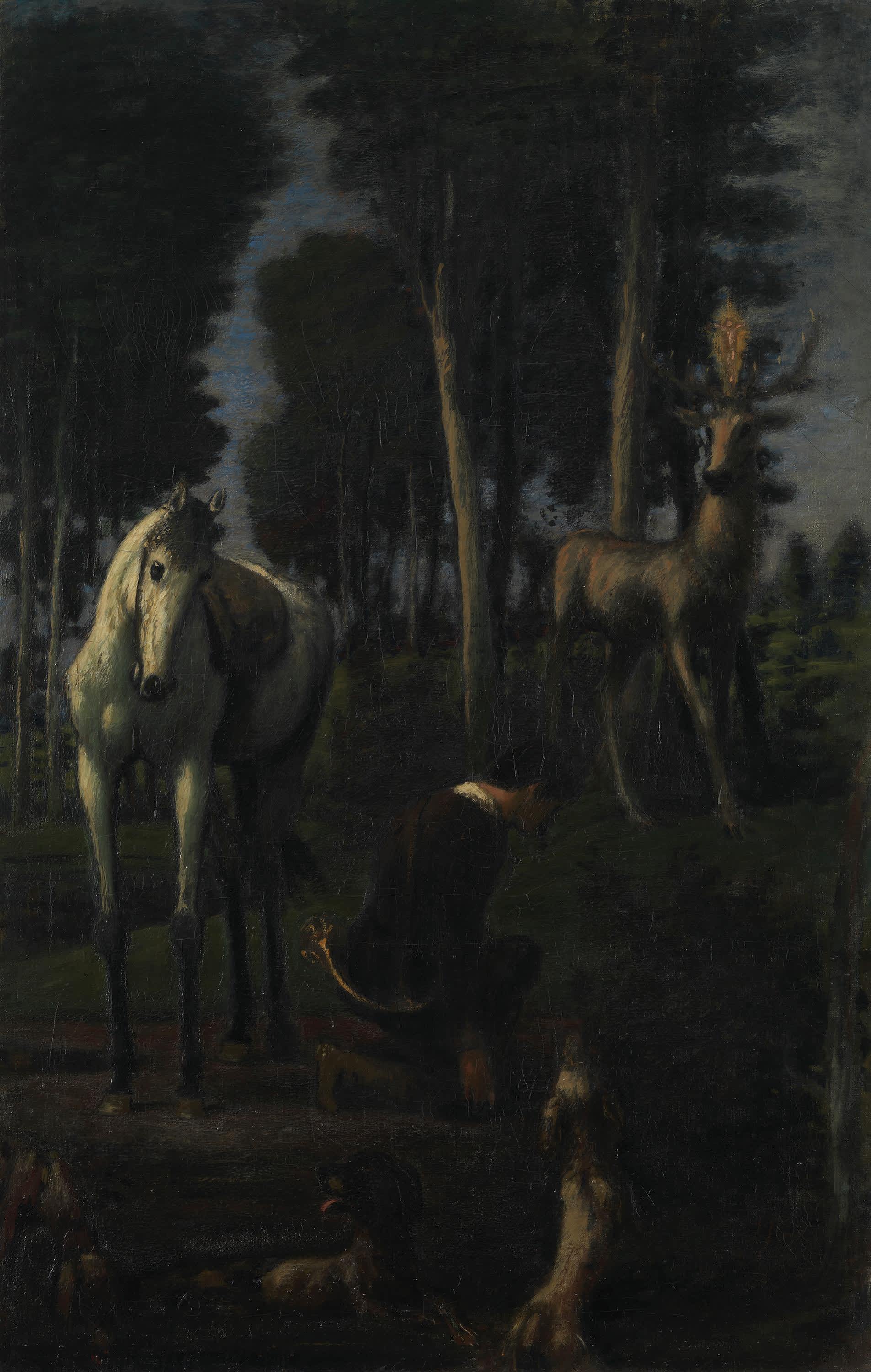 Die drei Reiter II: Hl. Hubertus