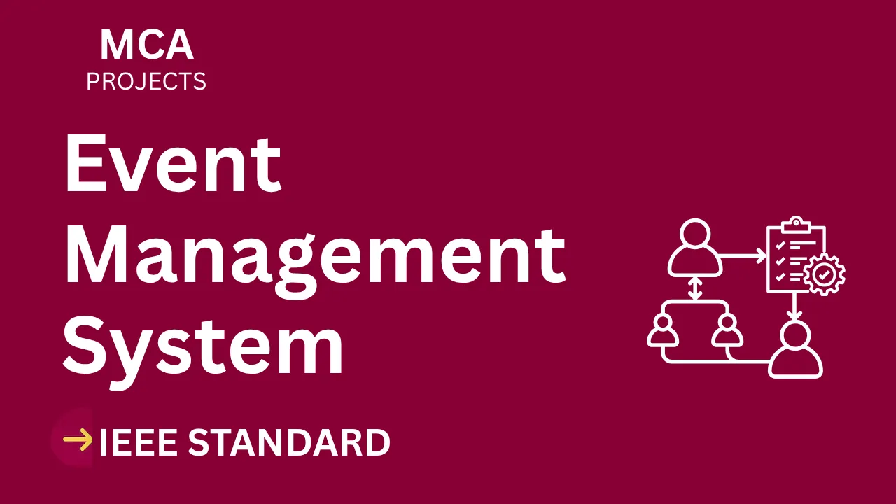 Event Management System MCA Project Report IEEE Format | Instant Download thumbnail