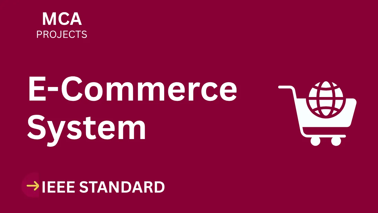 Download E-Commerce MCA Project Report (IEEE Format) + Code 2024 thumbnail