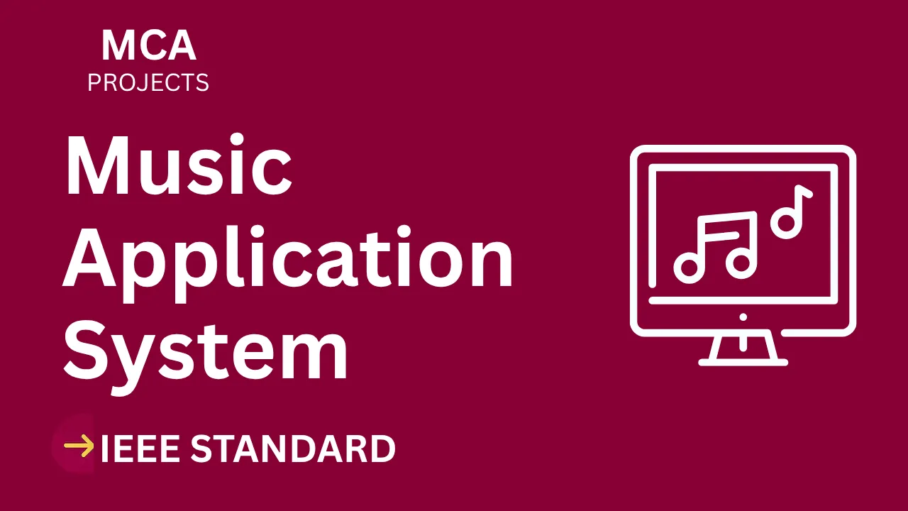 Download MCA Music Application Project Report (IEEE Format) + Code thumbnail