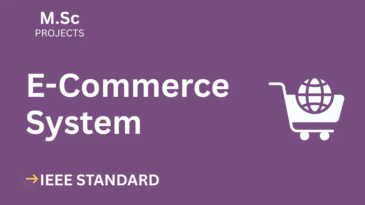 E-Commerce – M.Sc Project Report with IEEE Standard Format thumbnail