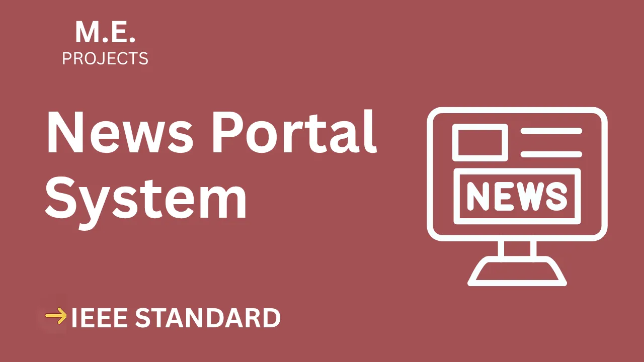 News Portal – ME Project Report with IEEE Standard Format thumbnail