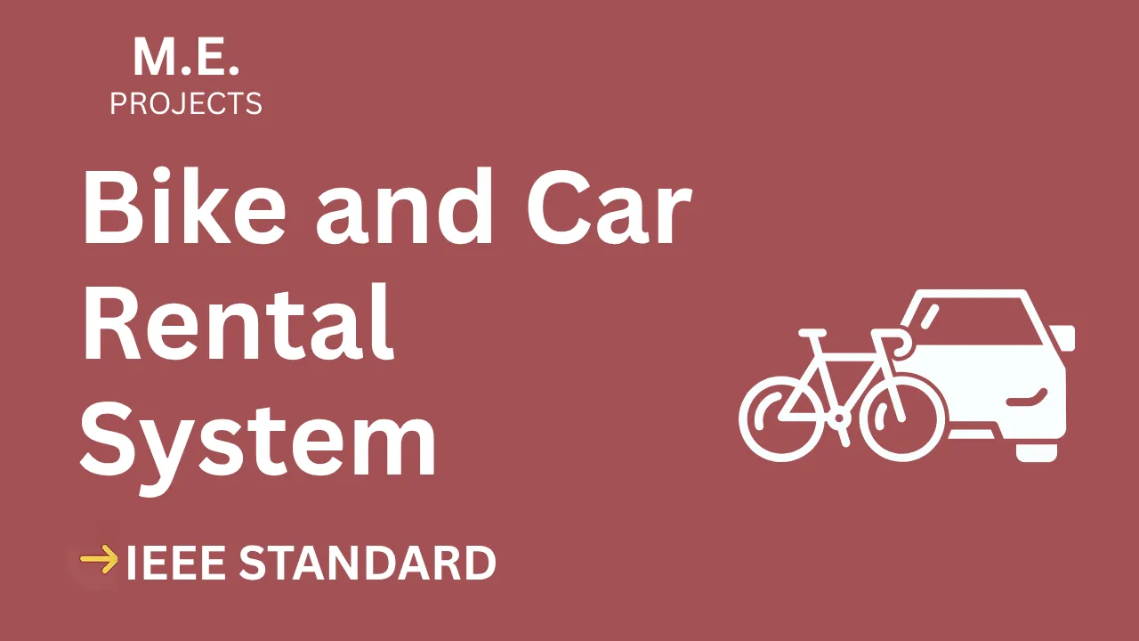 Ace Your ME Final Year: Bike & Car Rental Project Report + Code thumbnail