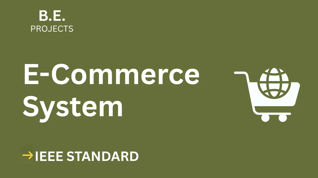 E-Commerce – BE Project Report with IEEE Standard Format thumbnail