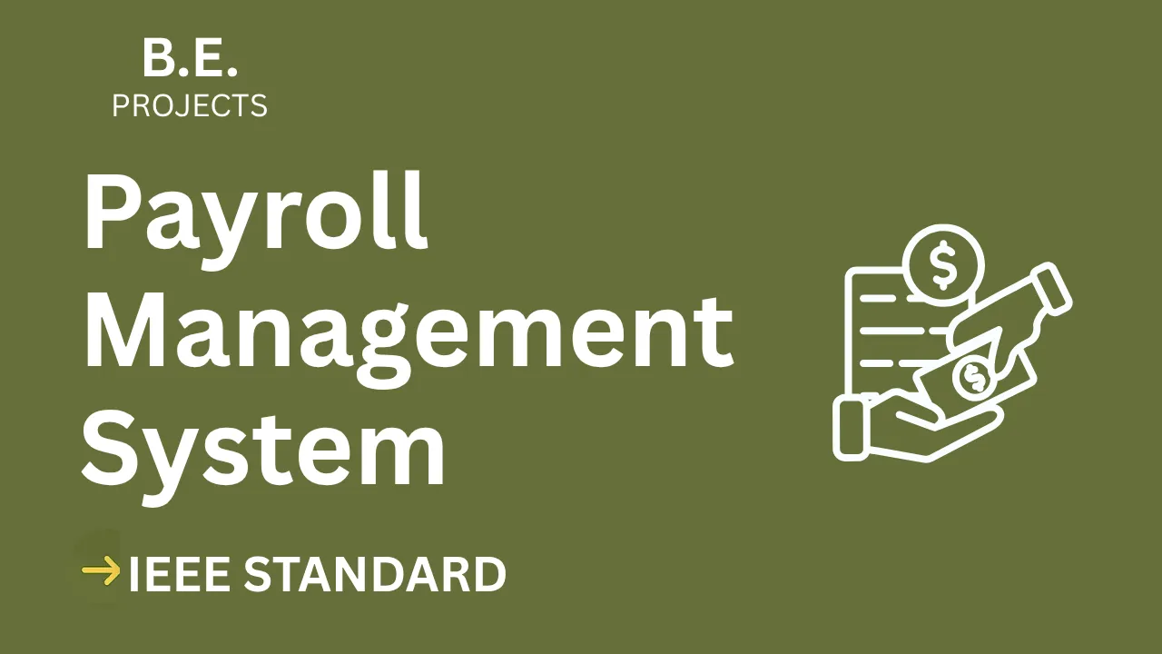 Payroll Management – BE Project Report with IEEE Standard Format — cover image