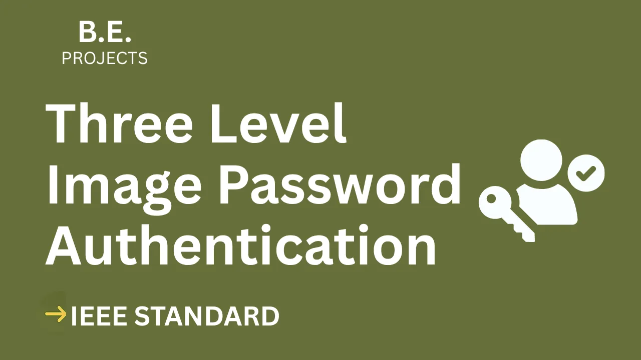 Three Level Image Password Authentication – BE Project Report with IEEE Standard Format — cover image