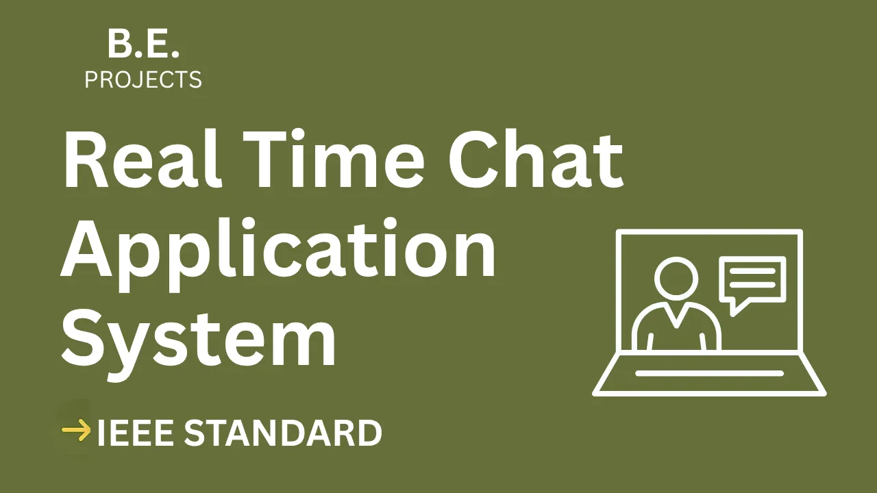 Download Real-Time Chat App BE Project Report (IEEE Format) — cover image