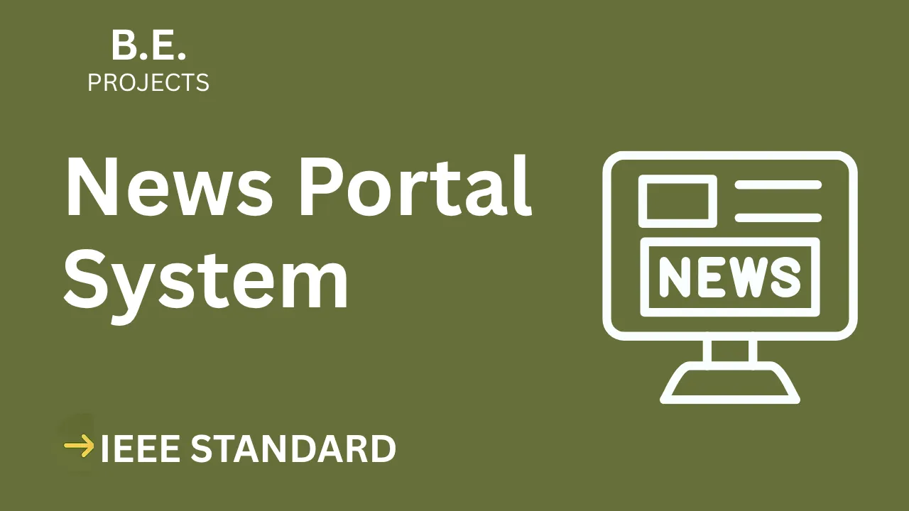 News Portal – BE Project Report with IEEE Standard Format thumbnail