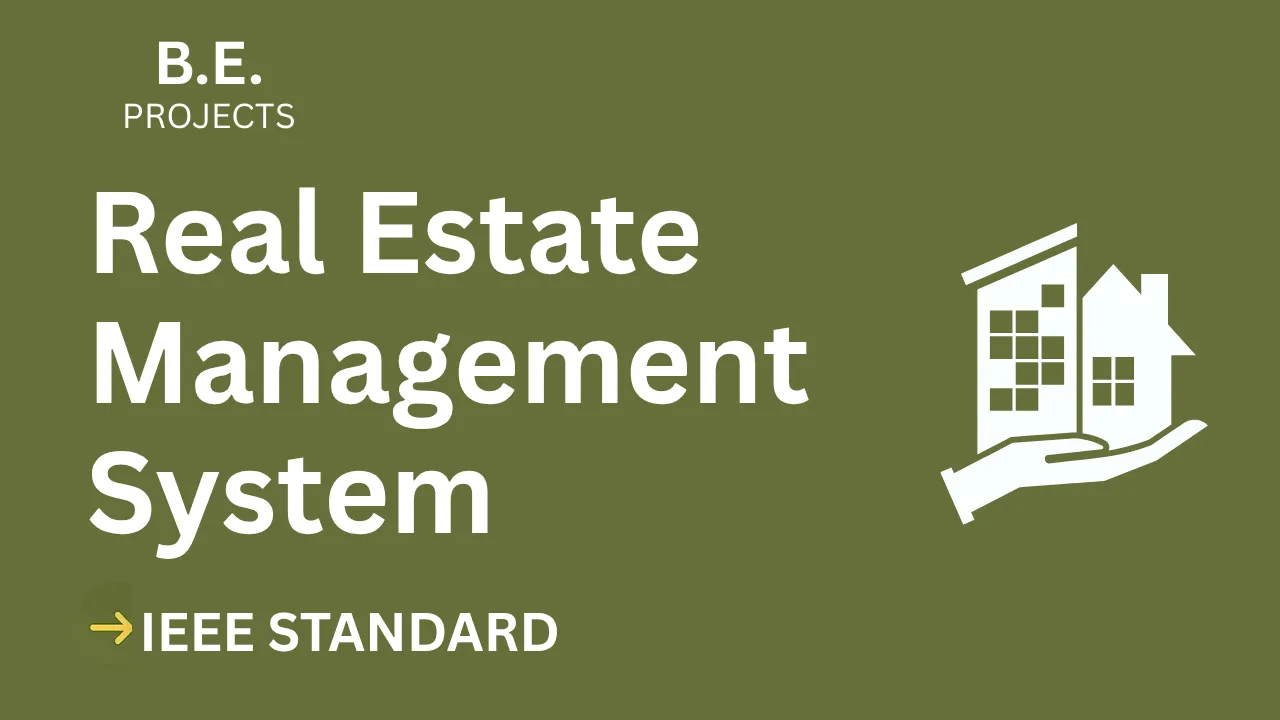 Real Estate Management BE Project Report | IEEE Format, Instant Download thumbnail