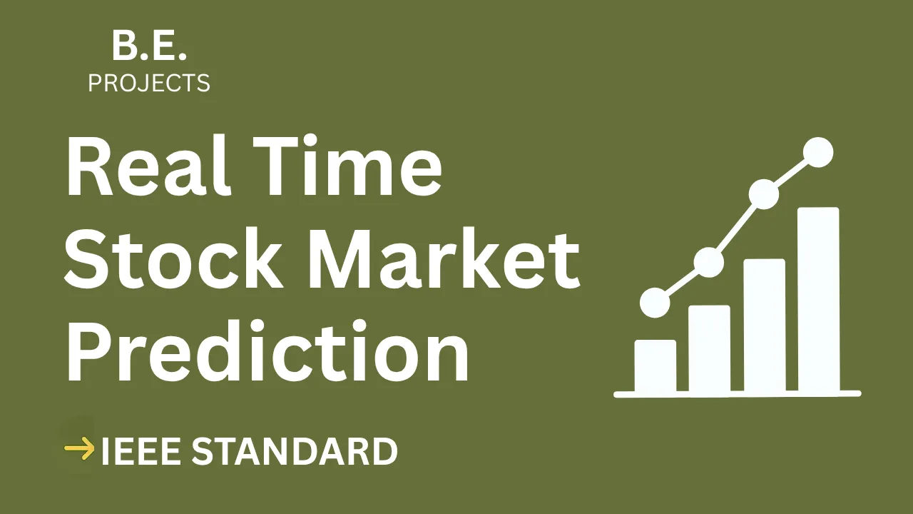 Download Real Time Stock Market Prediction BE Project – IEEE Format — cover image