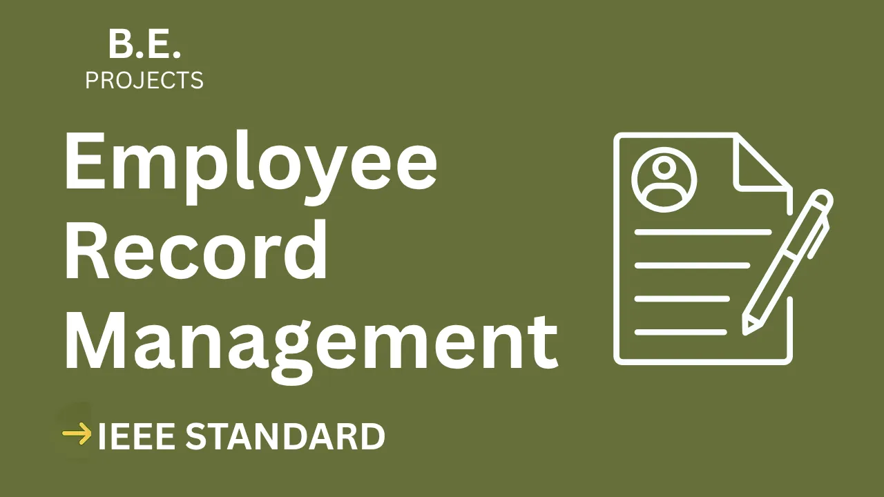 Employee Record Management System IEEE Project Report + Source Code thumbnail
