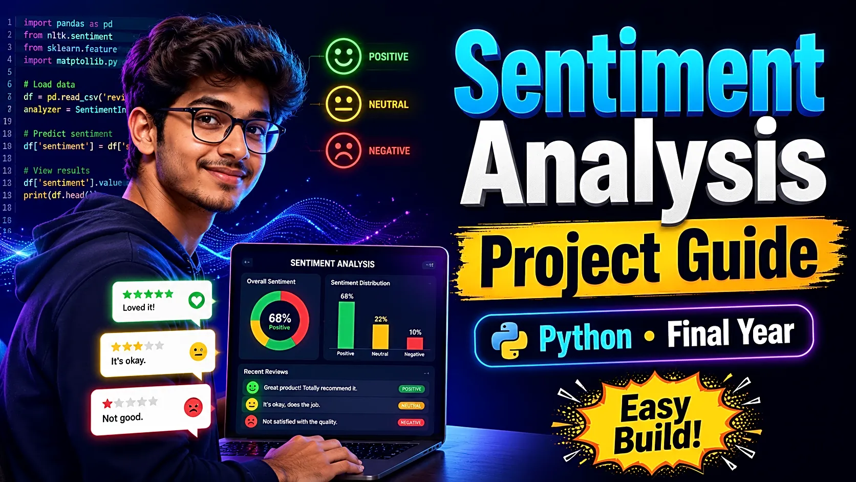Sentiment Analysis Project Guide Using Python for Final Year Students thumbnail