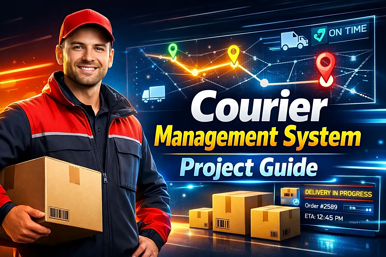 Courier Management System Project Guide: Modules, ER Diagram, Report, Viva & Source Code thumbnail