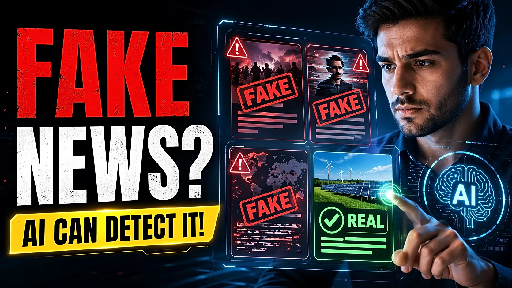 Fake News Detection System Project Using ML & NLP thumbnail