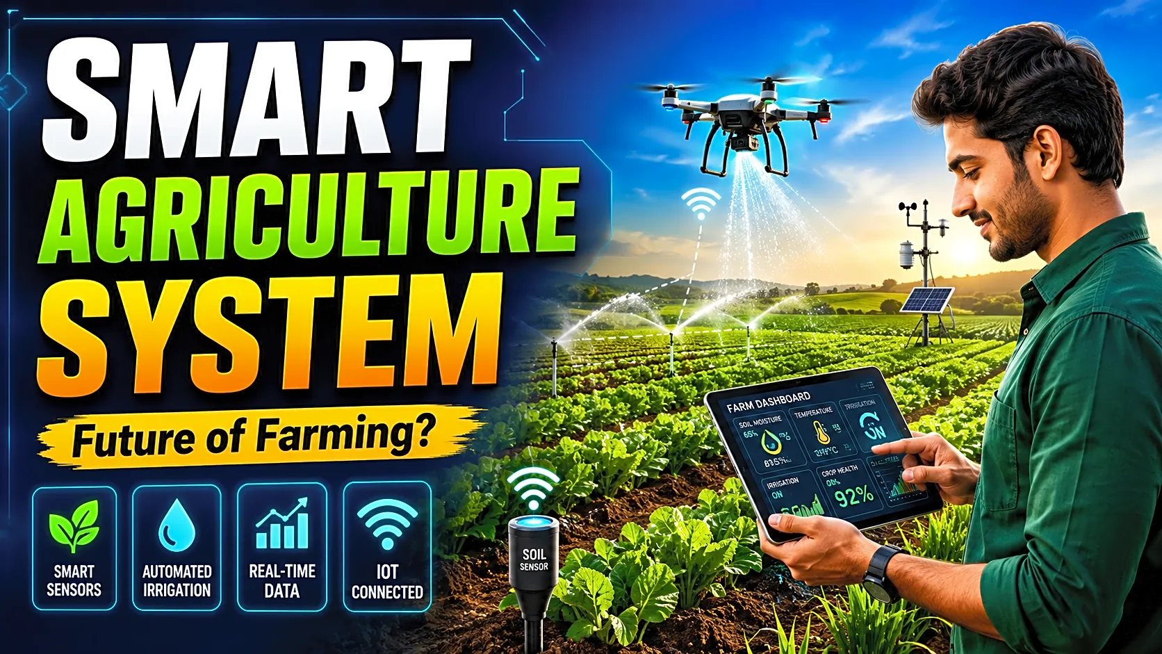 Smart Agriculture System Final Year Project Using IoT, ESP32 & Source Code thumbnail