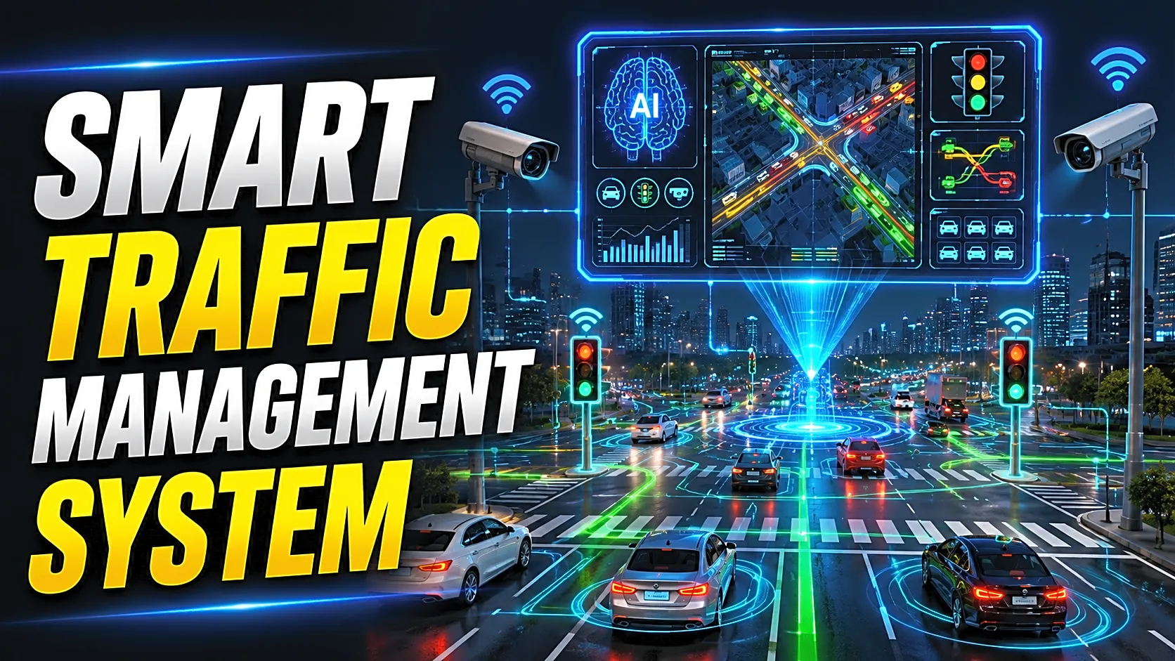 Smart Traffic Management System Final Year Project: IoT, OpenCV, Modules, Report & Source Code Flow thumbnail